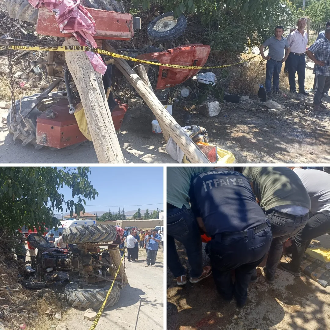 Malatya'da Traktör Kazası!