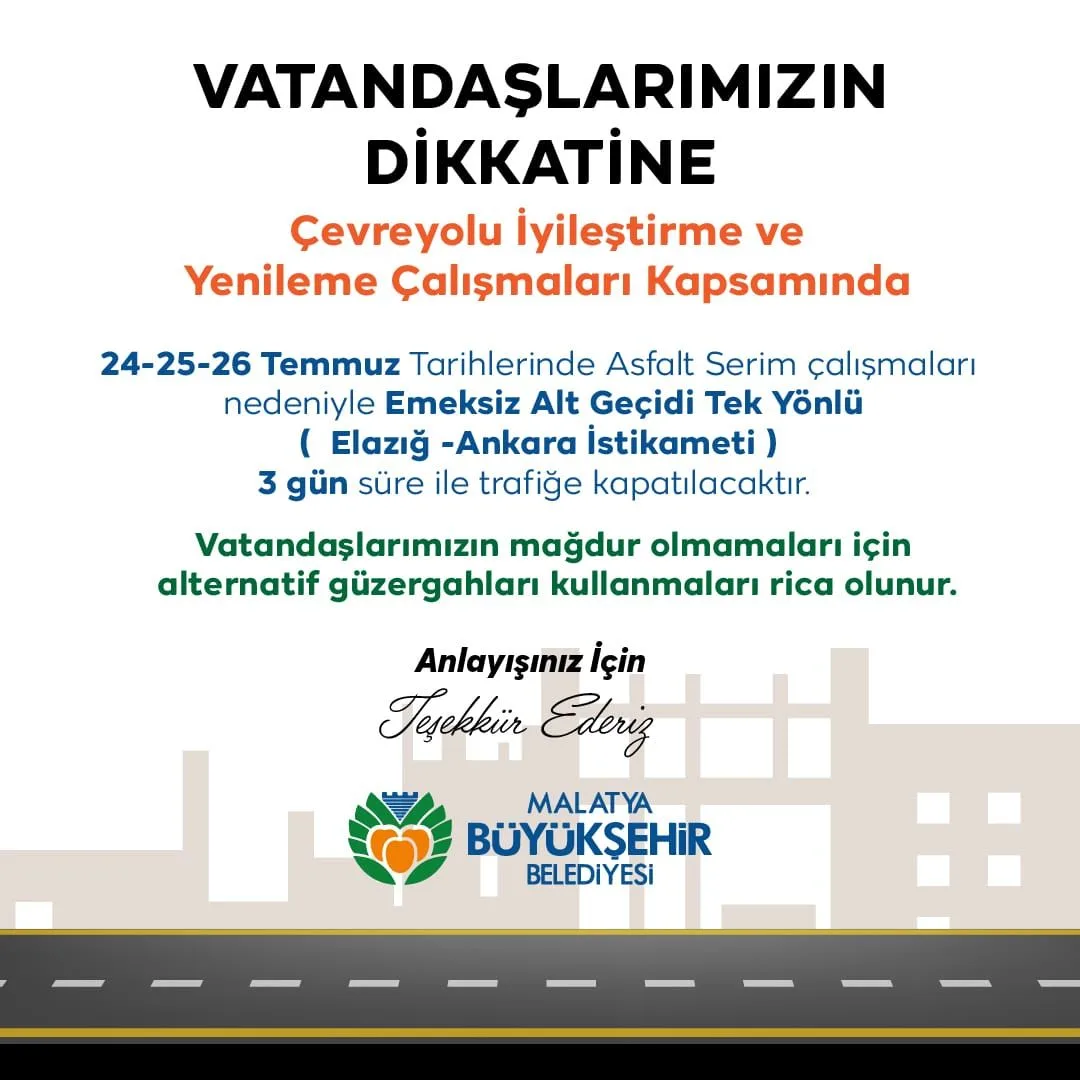 ÇEVREYOLUNDA ASFALTLAMA ÇALIŞMALARI SÜRÜYOR