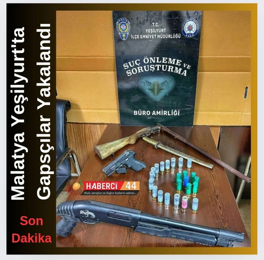 Malatya Yeşilyurt’ta 2 Gapsçı Suç Aletleri ile Yakalandı