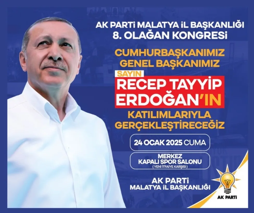 Cumhurbaşkanımız ve Genel Başkanımız 24 Ocak’ta Malatya’da