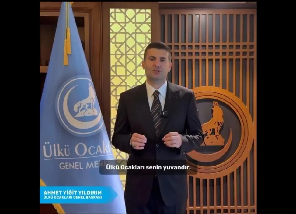 Ülkü Ocakları Genel Başkanı Ahmet Yiğit Yıldırım'dan çağrı: Ülkü Ocakları senin yuvandır.