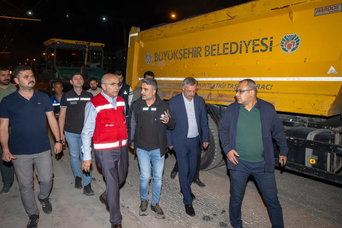 MALATYA BÜYÜKŞEHİR BELEDİYESİ’NDEN 7/24 YOL MESAİSİ