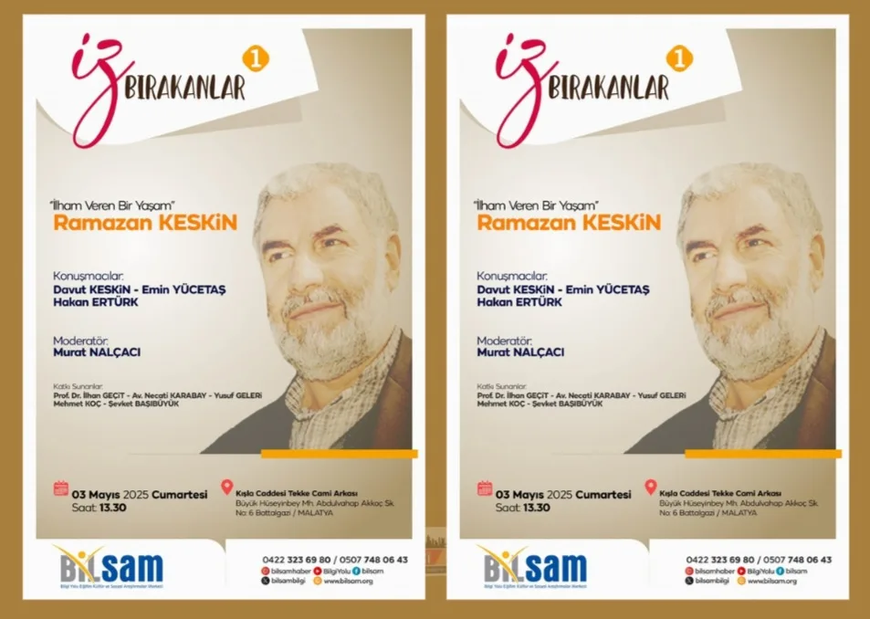 İz Bırakanlar” Paneli BİLSAM’da Düzenlenecek