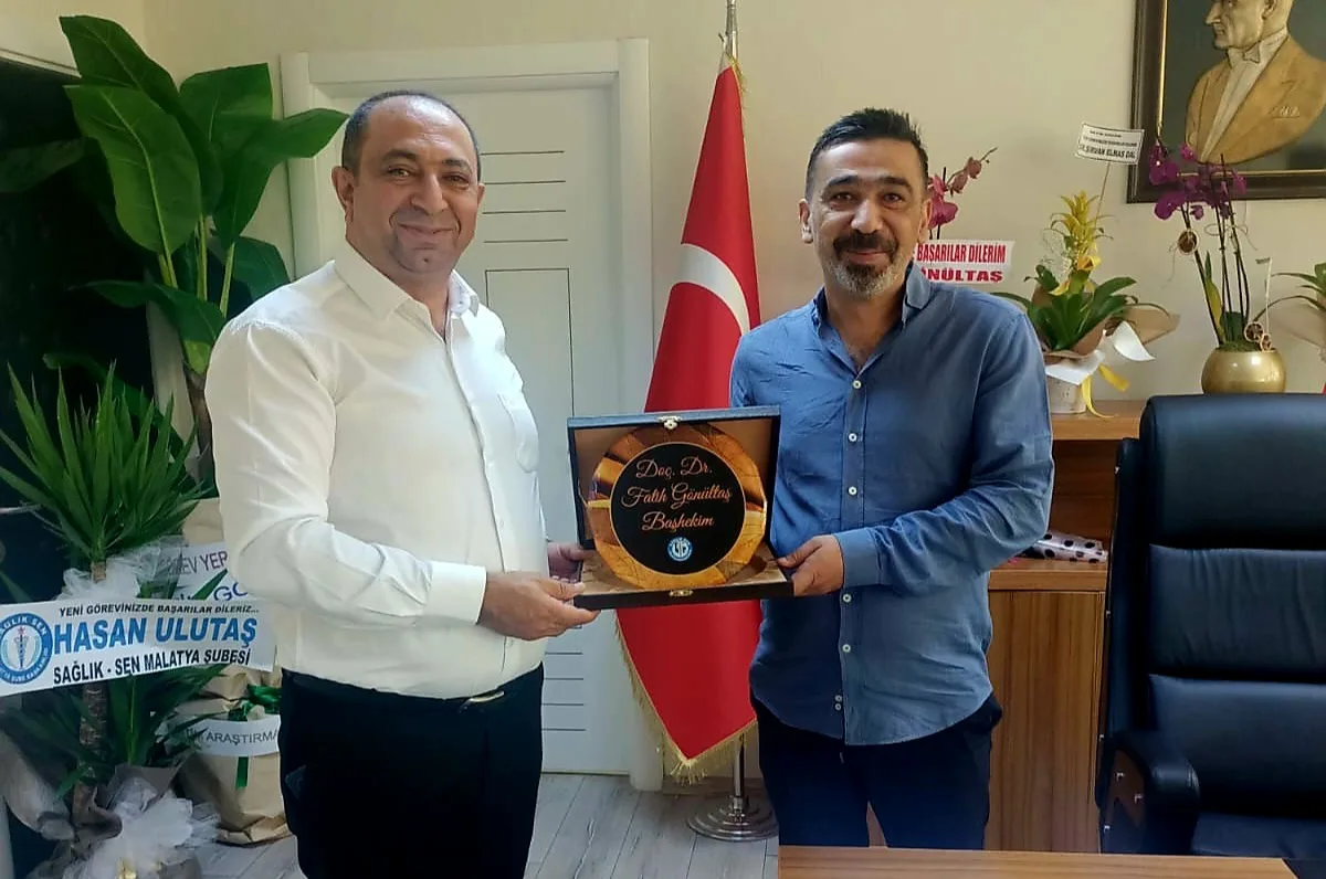 Sağlık-Sen Malatya Şubesi’nden Yeni Yöneticilere Hayırlı Olsun Ziyareti