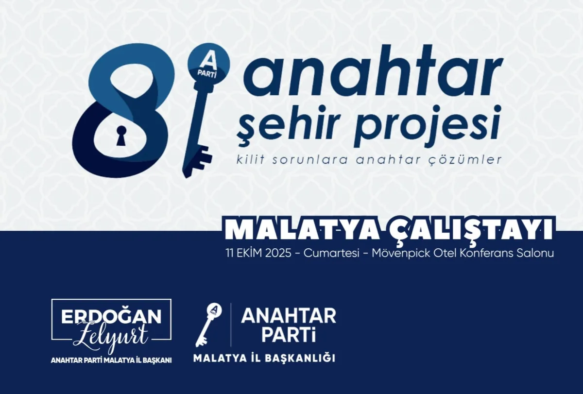 81 Anahtar Şehir Projesi Malatya’da Başlıyor: Şehrin Sorunları Masaya Yatırılacak