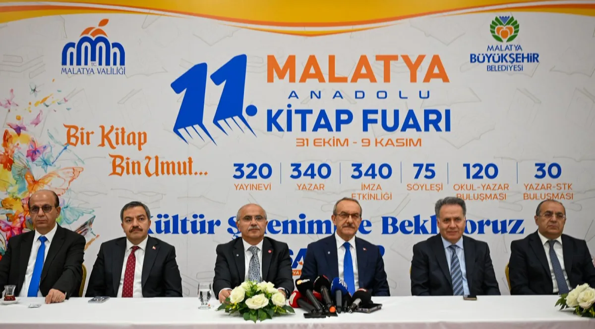 MALATYA ANADOLU KİTAP VE KÜLTÜR FUARI  11'İNCİ KEZ KAPILARINI KİTAPSEVERLERE AÇIYOR