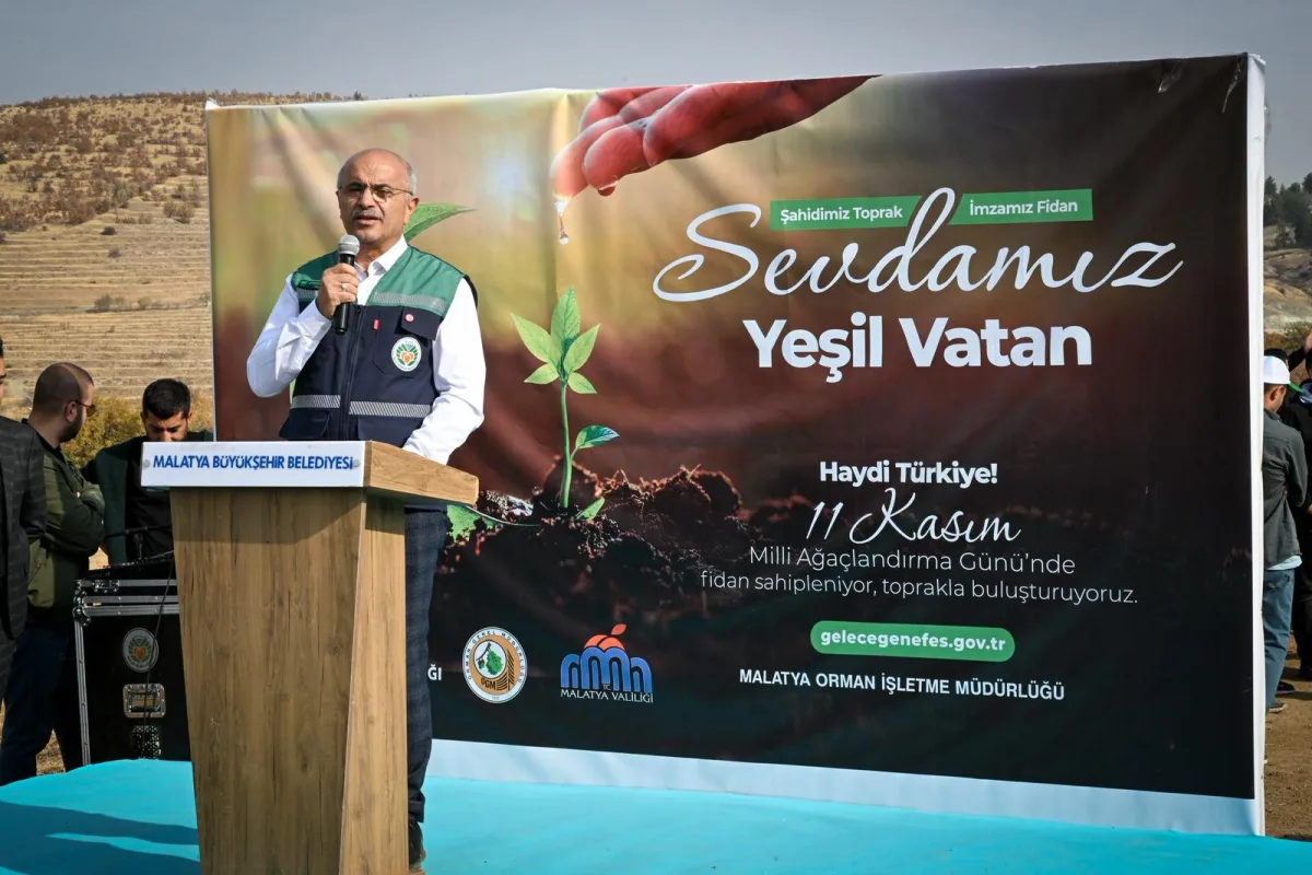 MİLLİ AĞAÇLANDIRMA GÜNÜNDE 2200 FİDAN TOPRAKLA BULUŞTU