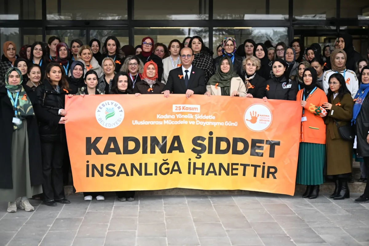 YEŞİLYURT BELEDİYESİ'NDEN 25 KASIM’DA KADINA ŞİDDETE KARŞI GÜÇLÜ MESAJ