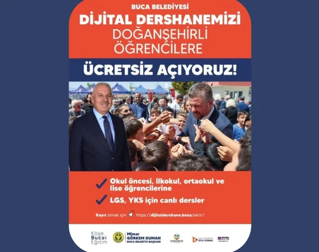Buca’dan Doğanşehir’e Eğitim Köprüsü: Dijital Dershane Kapılarını Açtı