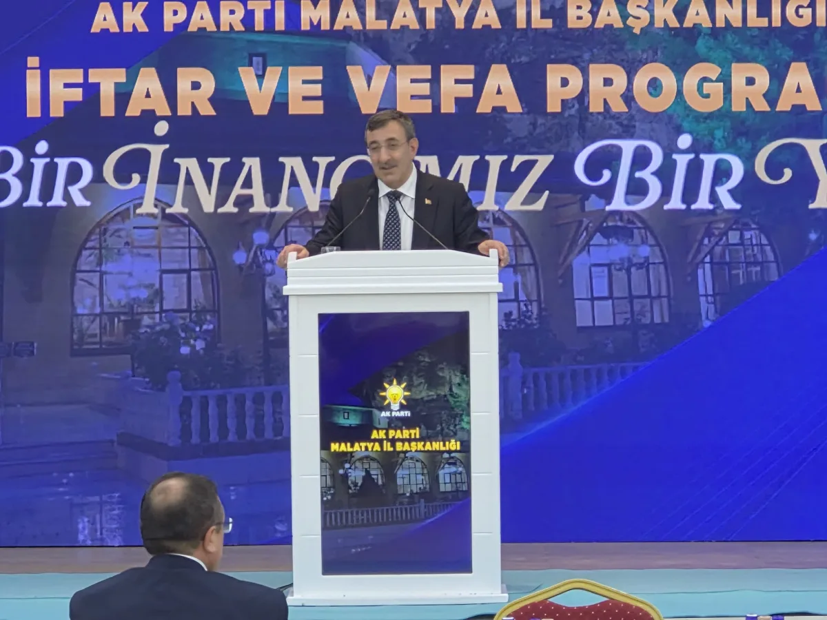 Cumhurbaşkanı Yardımcısı Yılmaz’dan Malatya’da Birlik Ve Yeniden İnşa Vurgusu
