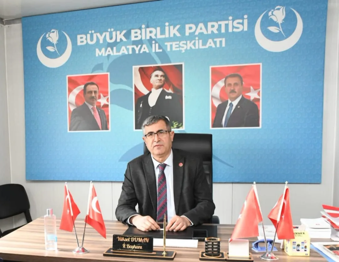 Başkan Yüksel Duman:"Bireysel Bir Olay Bahane Edilerek Malatya’nın Gündemi Saptırılamaz"