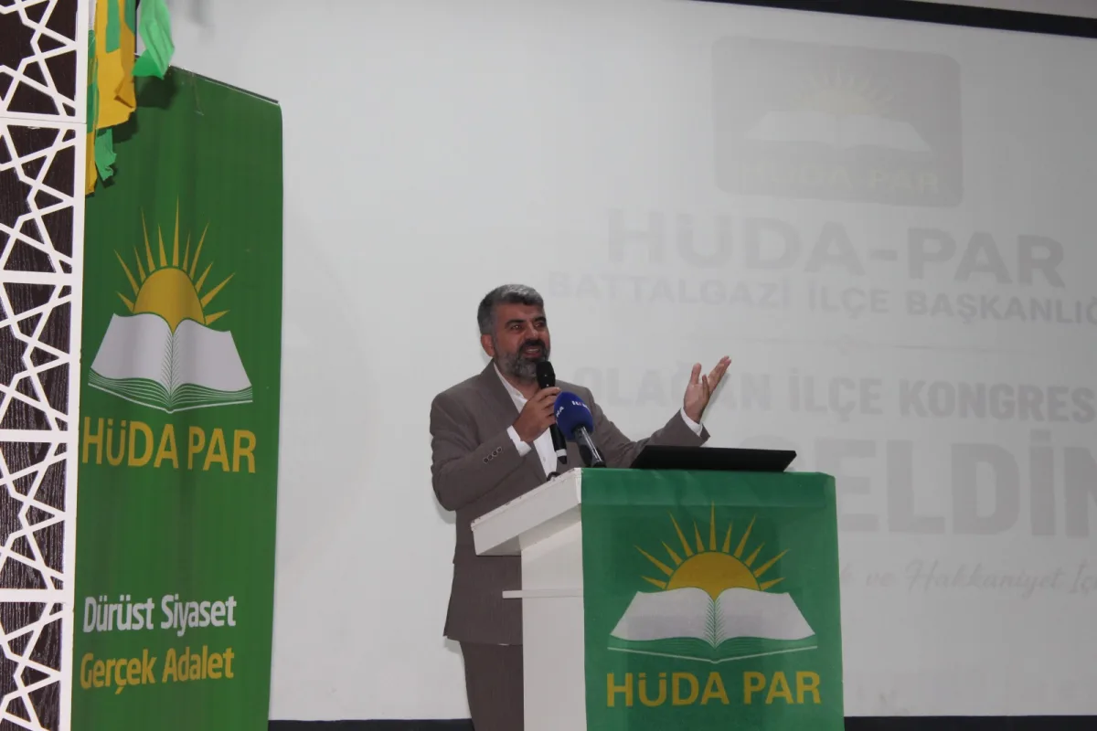 Battalgazi’de HÜDA PAR 4. Olağan Kongresi Birlik ve Kardeşlik Mesajlarıyla Gerçekleşti. 