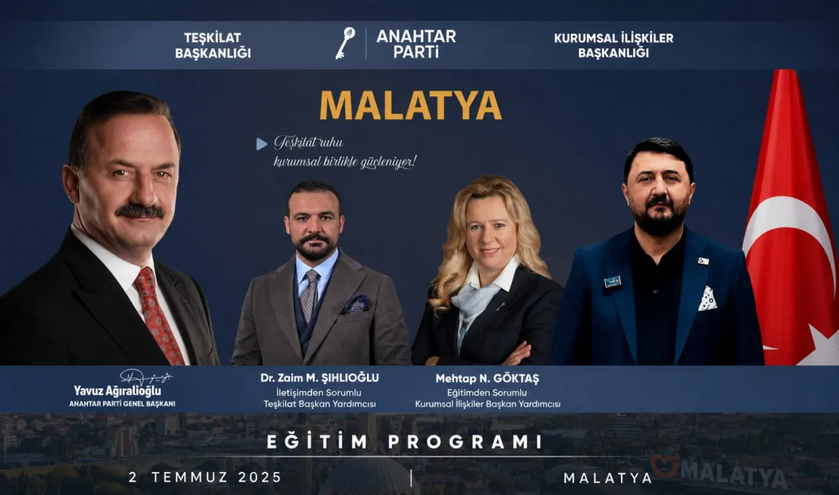 MALATYA’DA SİYASETİN ANAHTARI: ANAHTAR PARTİ’DEN BÜYÜK EĞİTİM PROGRAMI