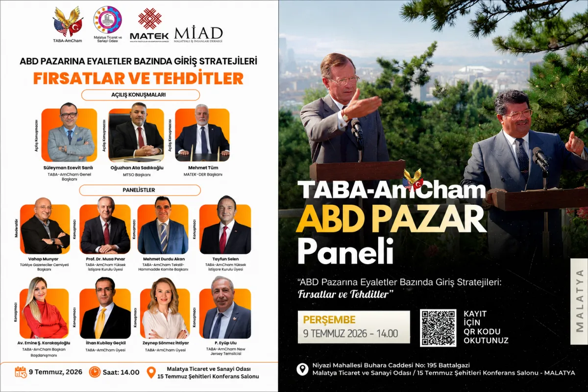 ABD pazarındaki fırsatlar Malatya TSO’da masaya yatırılacak