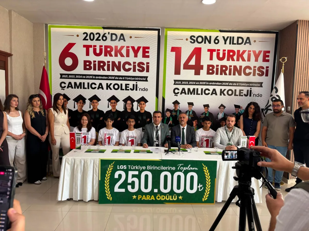 Çamlıca Koleji 2026'ya Damga Vurdu: 6 Türkiye Birincisi ile Zirvedeki Yerini Bir Kez Daha Tescilledi