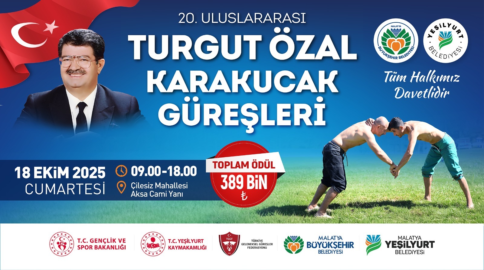 20. ULUSLARARASI TURGUT ÖZAL KARAKUCAK GÜREŞLERİ İÇİN HAZIRLIKLAR TAMAMLANDI
