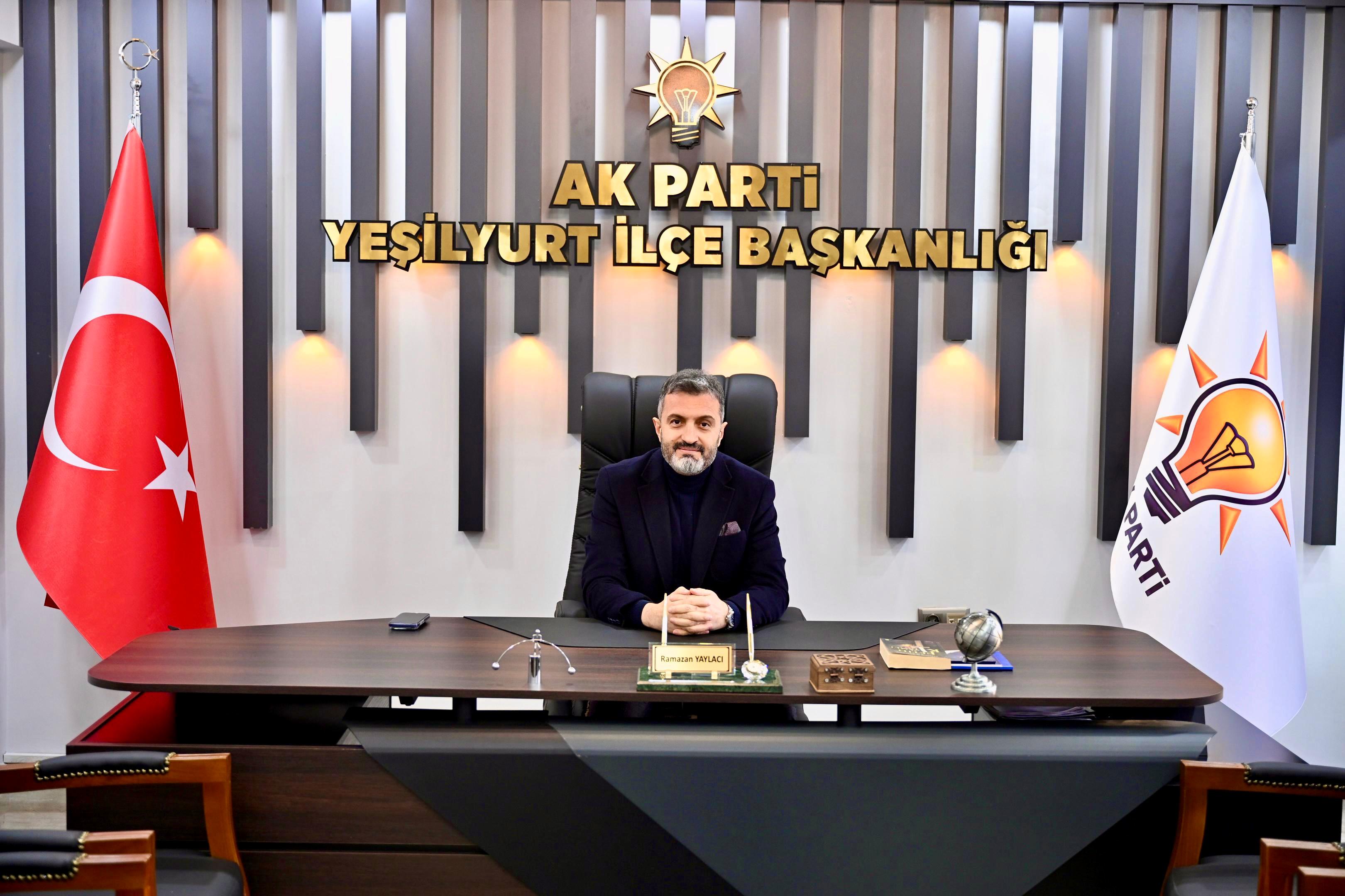 AK Parti Yeşilyurt İlçe Başkanınız Sayın Ramazan Yaylacı’dan Yeni Yıl Mesajı