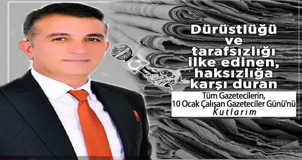 Başkan Doğan Dönmez’in 10 Ocak Çalışan Gazeteciler Günü Mesajı