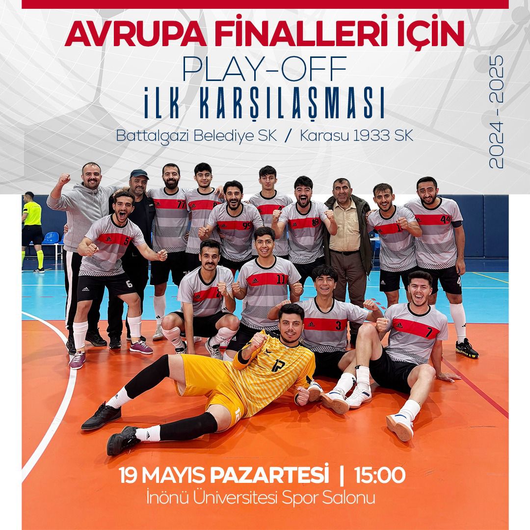 BATTALGAZİ BELEDİYE SPOR FUTSAL TAKIMI AVRUPA YOLUNDA
