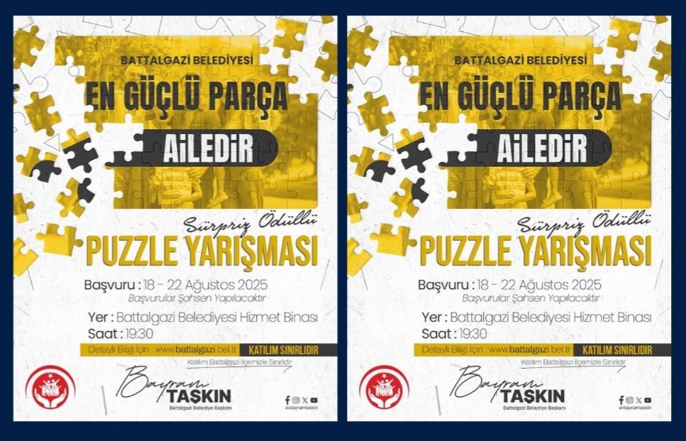 Battalgazi Belediyesi’nden Aile Bağını Güçlendirecek Puzzle Yarışması 
