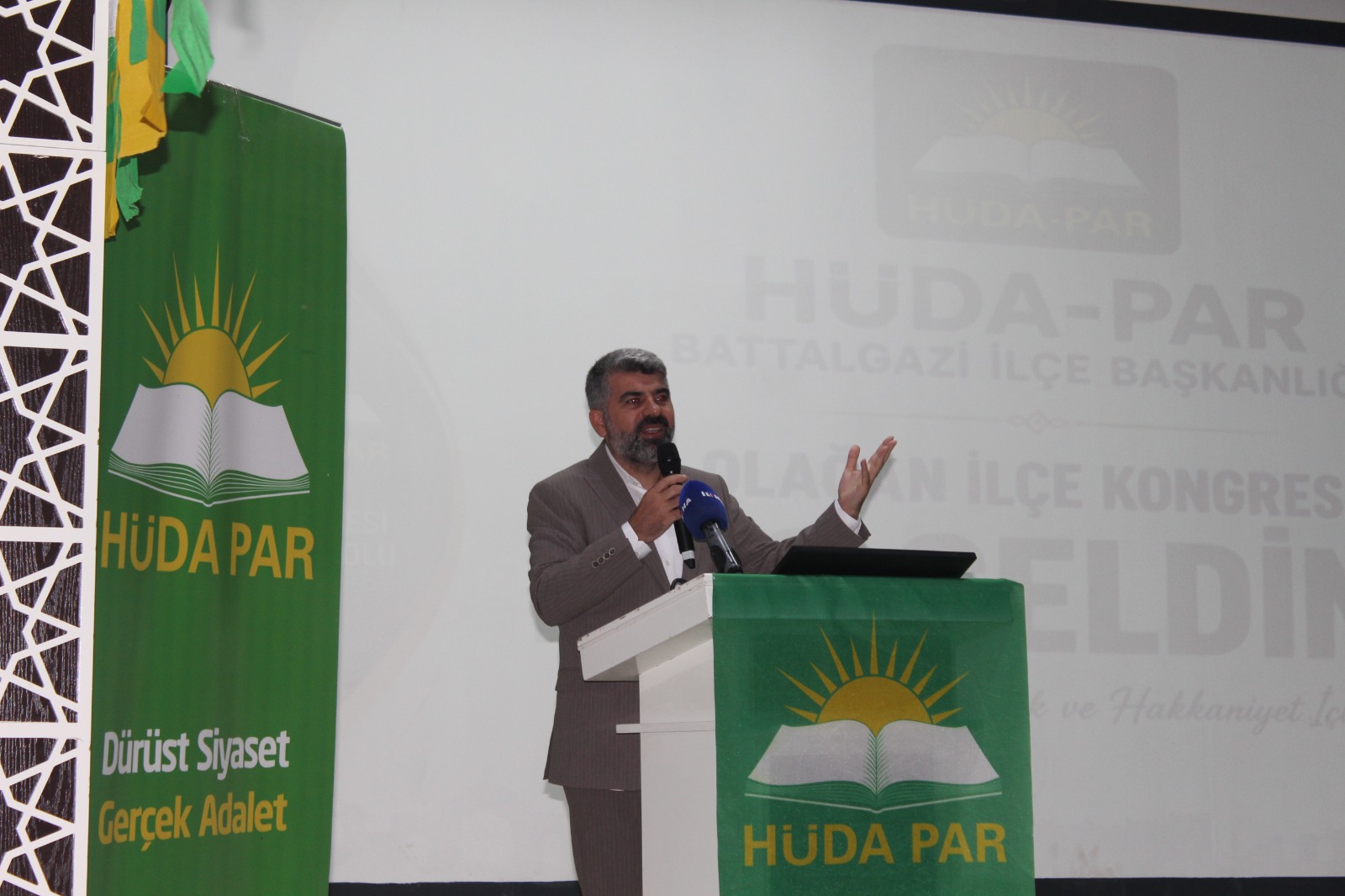 Battalgazi’de HÜDA PAR 4. Olağan Kongresi Birlik ve Kardeşlik Mesajlarıyla Gerçekleşti. 