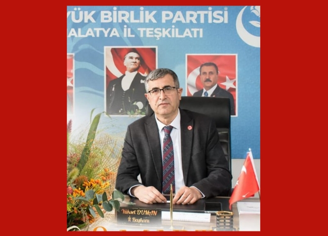 BBP İl Başkanı Yüksel Duman: “Yeni Malatya Ayağa Kalkıyor”