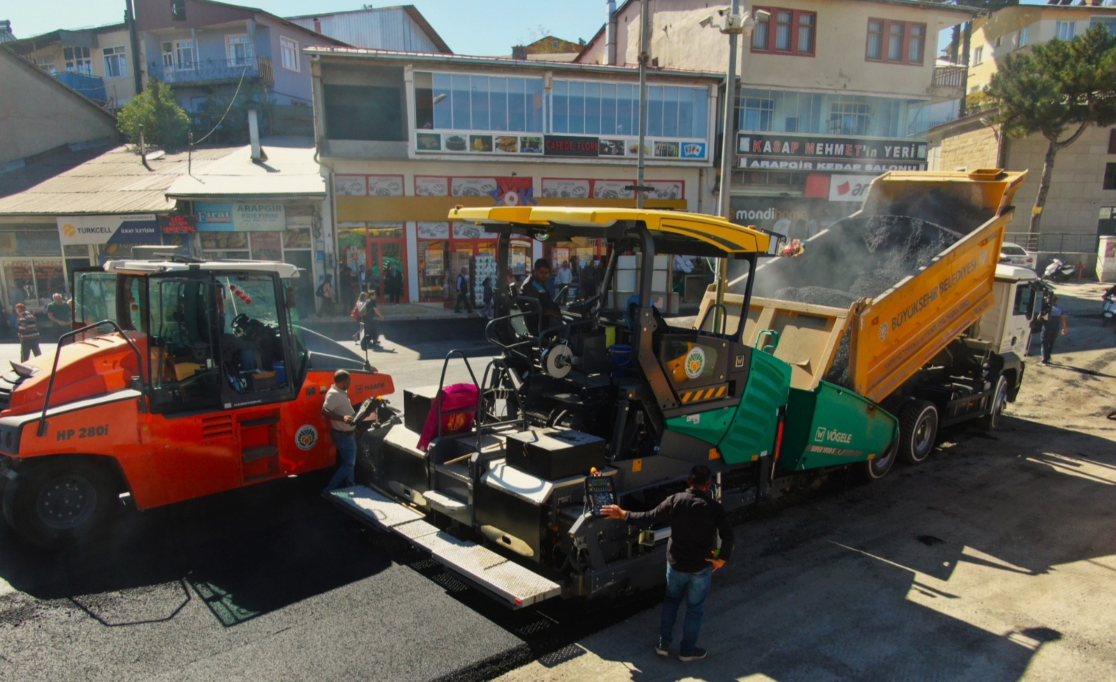 BÜYÜKŞEHİR BELEDİYESİ’NDEN ARAPGİR’E KAPSAMLI YOL VE ALTYAPI ÇALIŞMASI