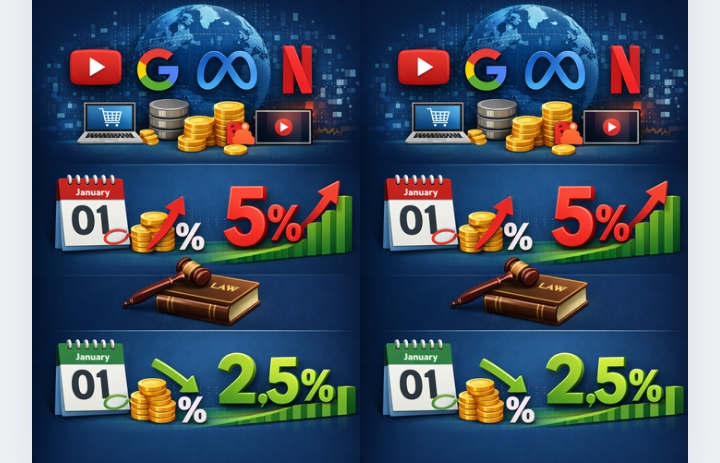 Dijital Hizmet Vergisi Oranlarında Düşüş!