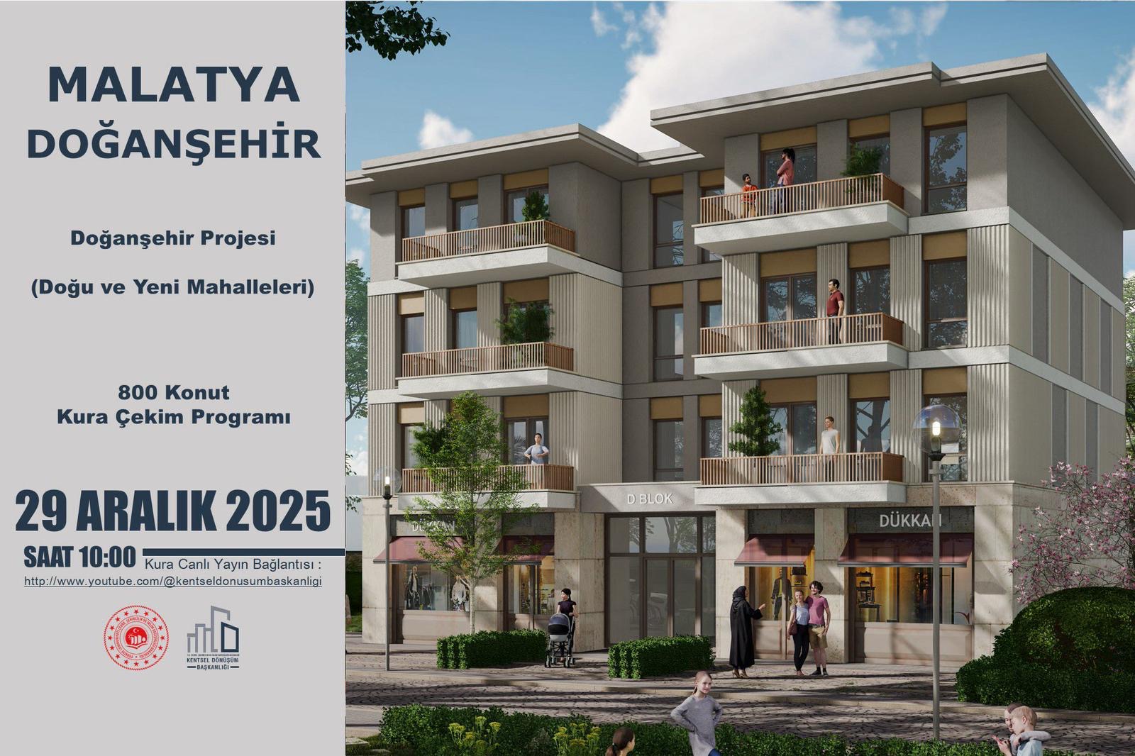 Doğanşehir Rezerv Alanında 800 Konut İçin Kura Heyecanı