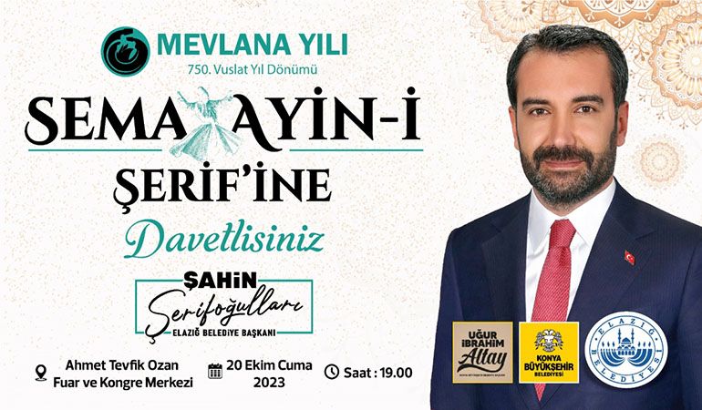 Elazığ Belediyesi, Mevlana’yı Anma Programı Düzenleyecek