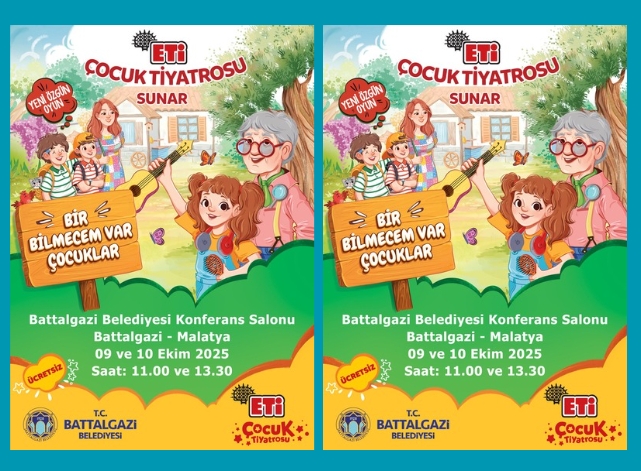 Eti Çocuk Tiyatrosu Battalgazi’de Çocuklarla Buluşacak