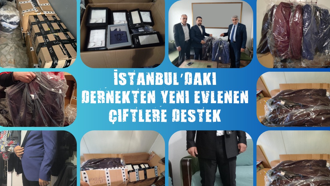 İstanbul’daki Dernekten Yeni Evlenen Çiftlere Destek