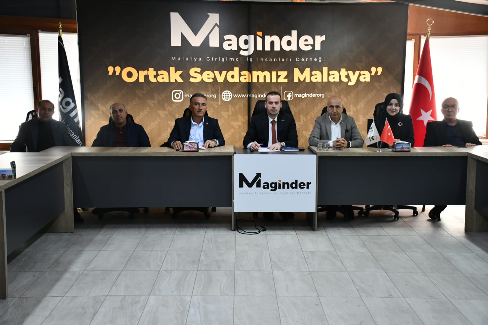 MAGİNDER ile Hekimhan Muhtarlar Derneği Kardeş Oldu