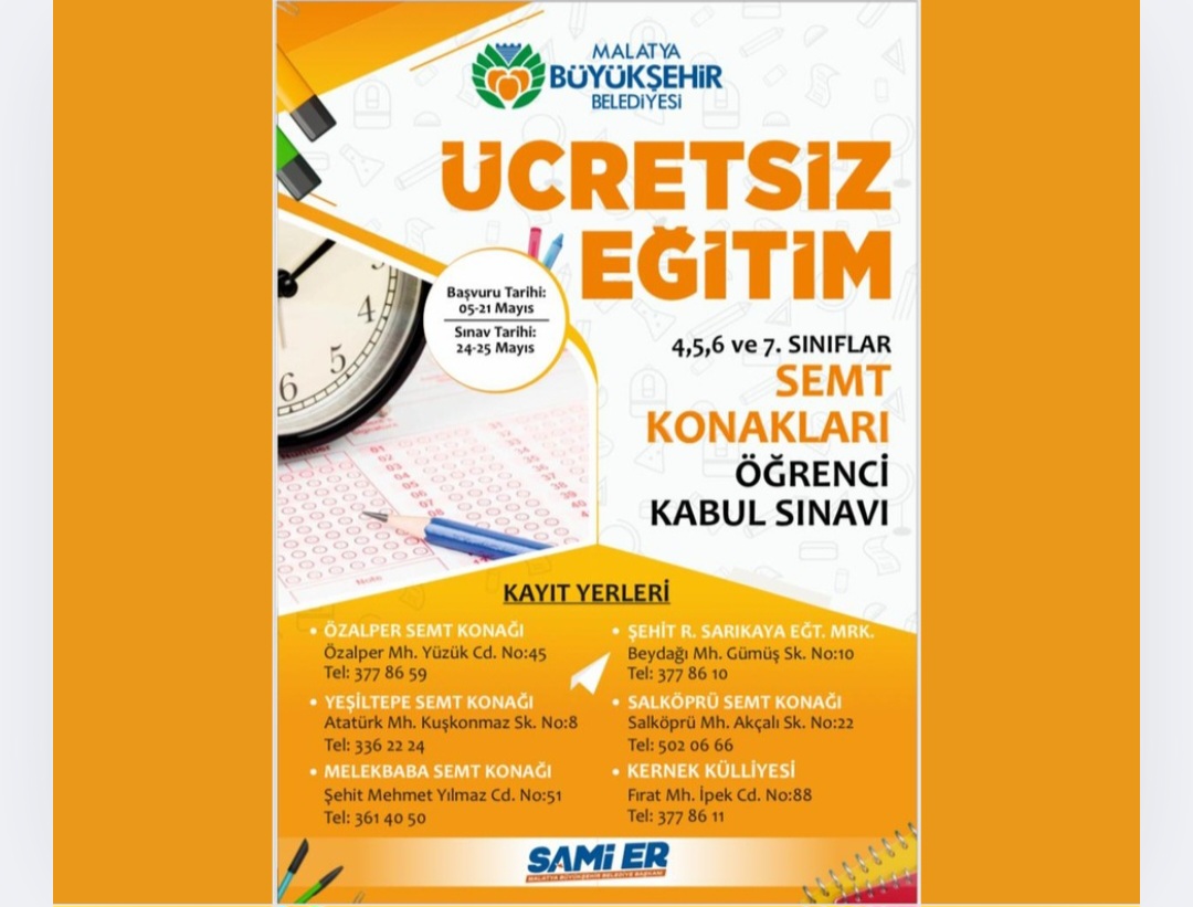 MALATYA BÜYÜKŞEHİR BELEDİYESİ'NİN EĞİTİME DESTEĞİ DEVAM EDİYOR