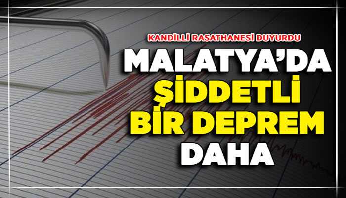 Malatya'da 4.7 Şiddetinde Deprem