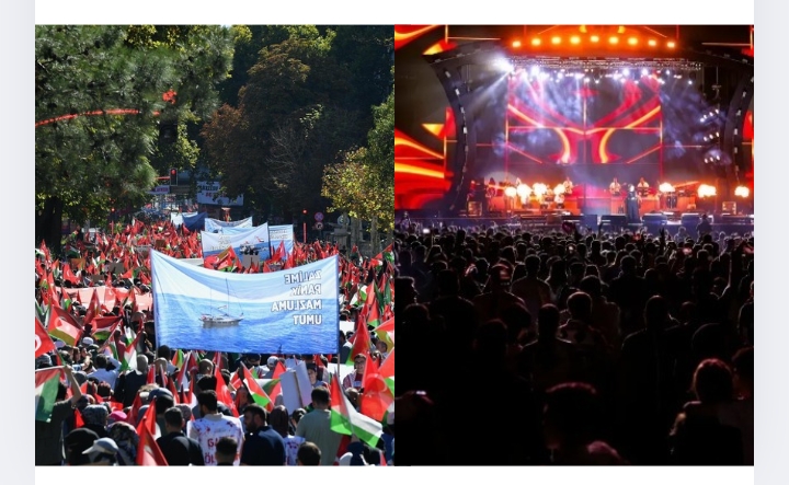 Malatya’da İki Ayrı Manzara: Gazze İçin Nöbet, Diğer Tarafta Eğlence