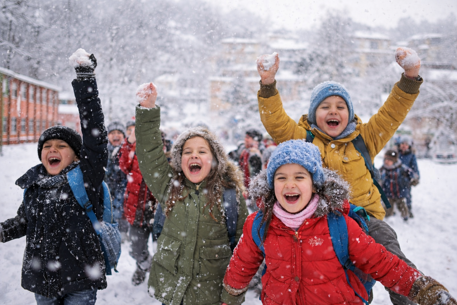 Malatya’da Kar Nedeniyle Eğitime 1 Gün Ara Verildi