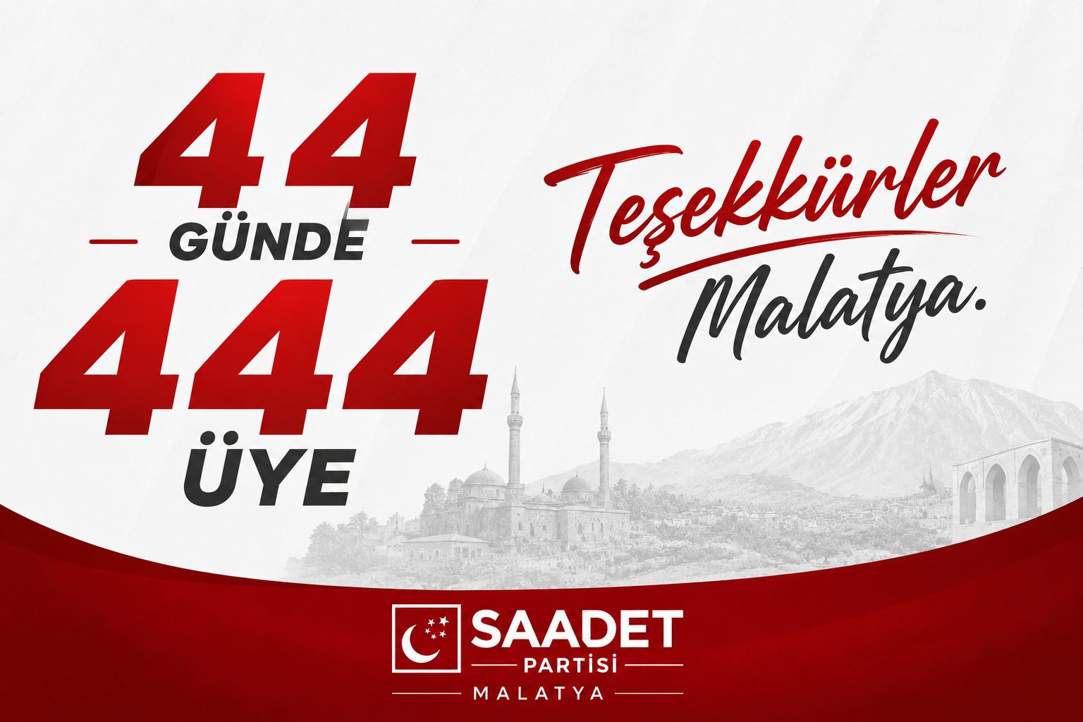 SAADET PARTİSİ MALATYA’DA ÜYE SAYISINI ARTIRIYOR