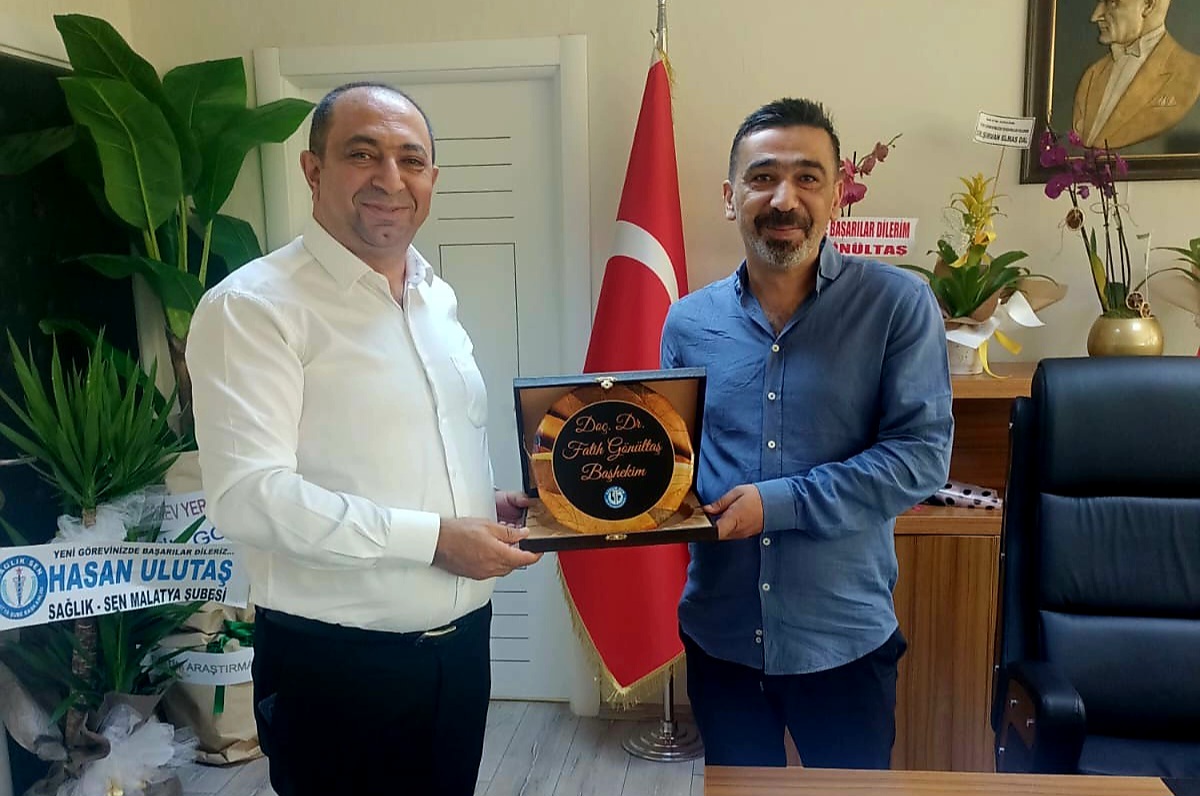 Sağlık-Sen Malatya Şubesi’nden Yeni Yöneticilere Hayırlı Olsun Ziyareti