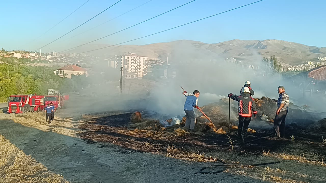 SAMANLIKTA ÇIKAN YANGIN PANİĞE NEDEN OLDU