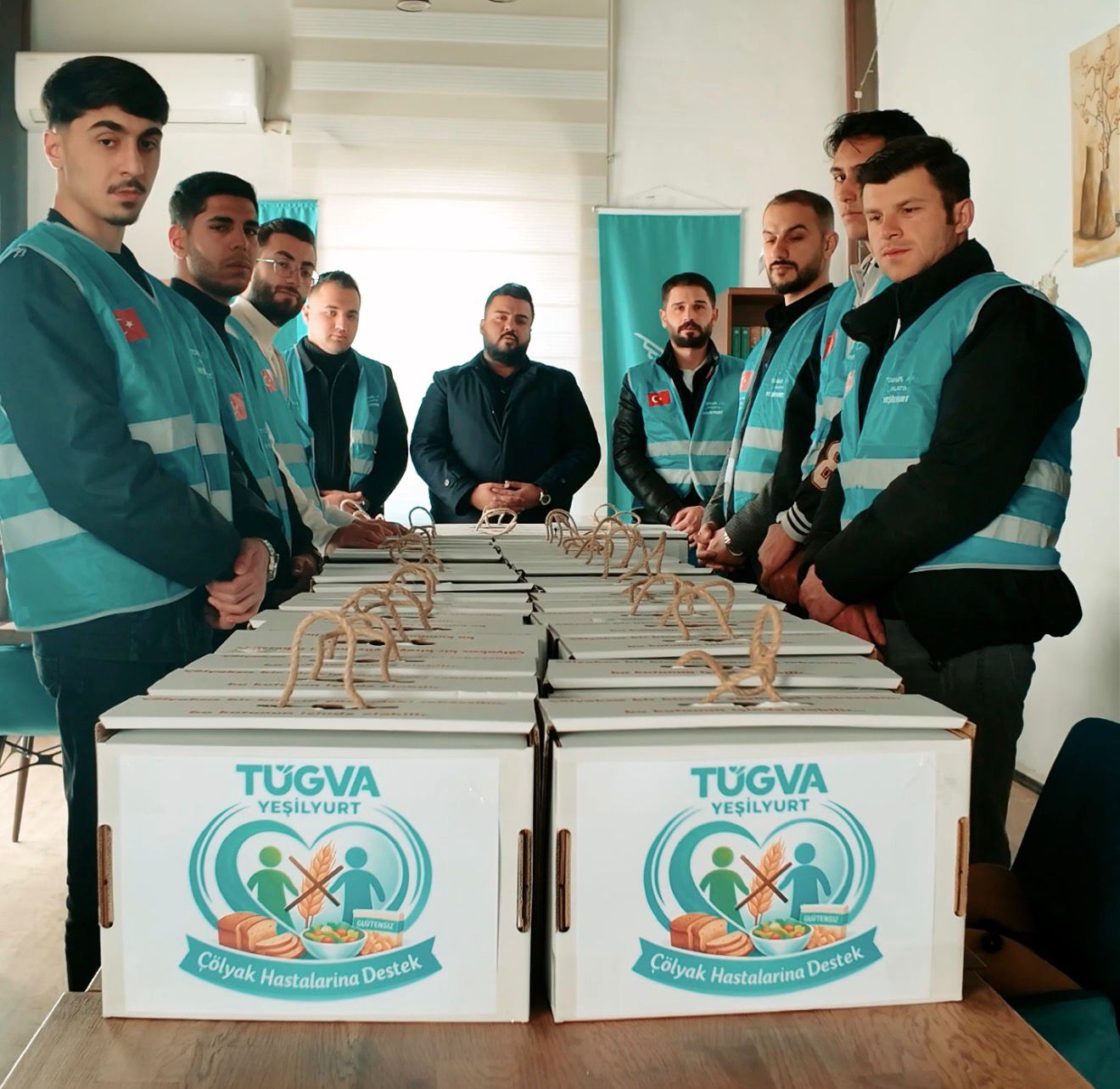 TÜGVA Yeşilyurt’tan Çölyak Hastalarına 250 Yardım Kolisi