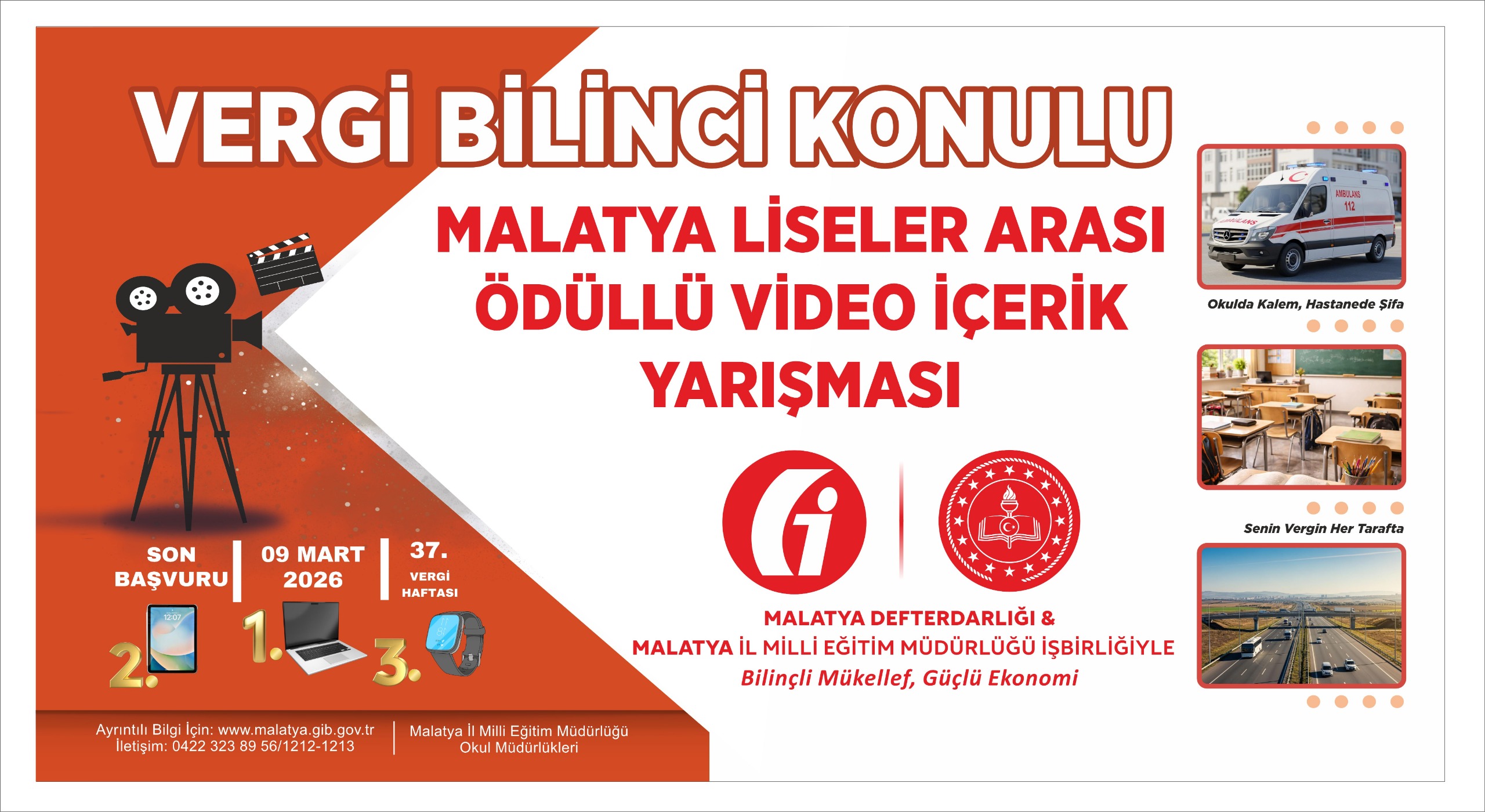 Vergi Bilinci Liselilerle Güçleniyor: Malatya’da Video Yarışması Başlatıldı