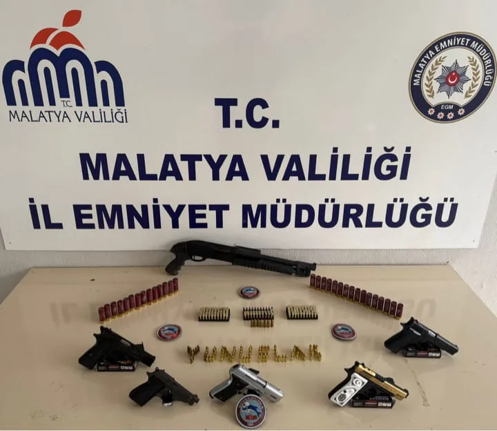 Malatya’da Ruhsatsız Silah Operasyonu: 2 Gözaltı