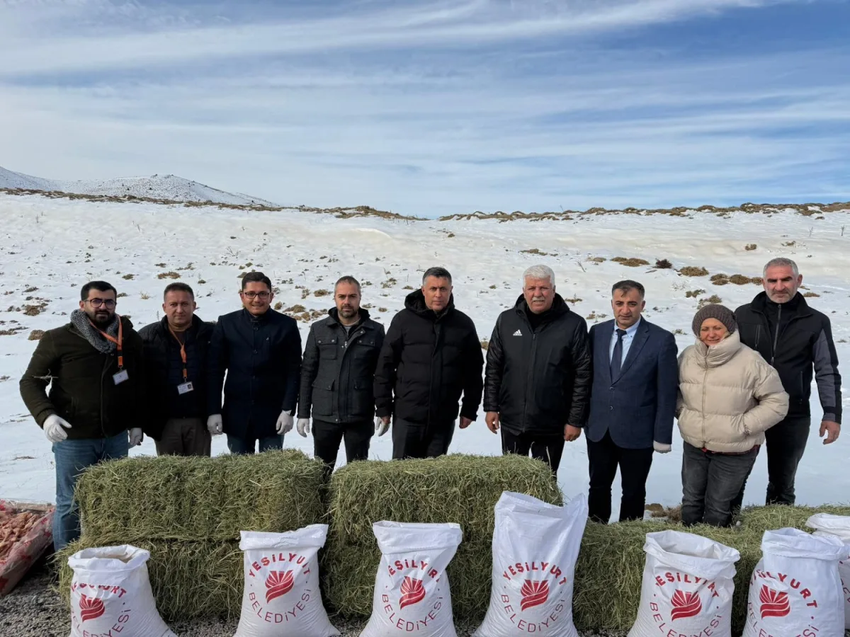 YEŞİLYURT BELEDİYESİ’NDEN YABAN HAYATINA YEM DESTEĞİ!
