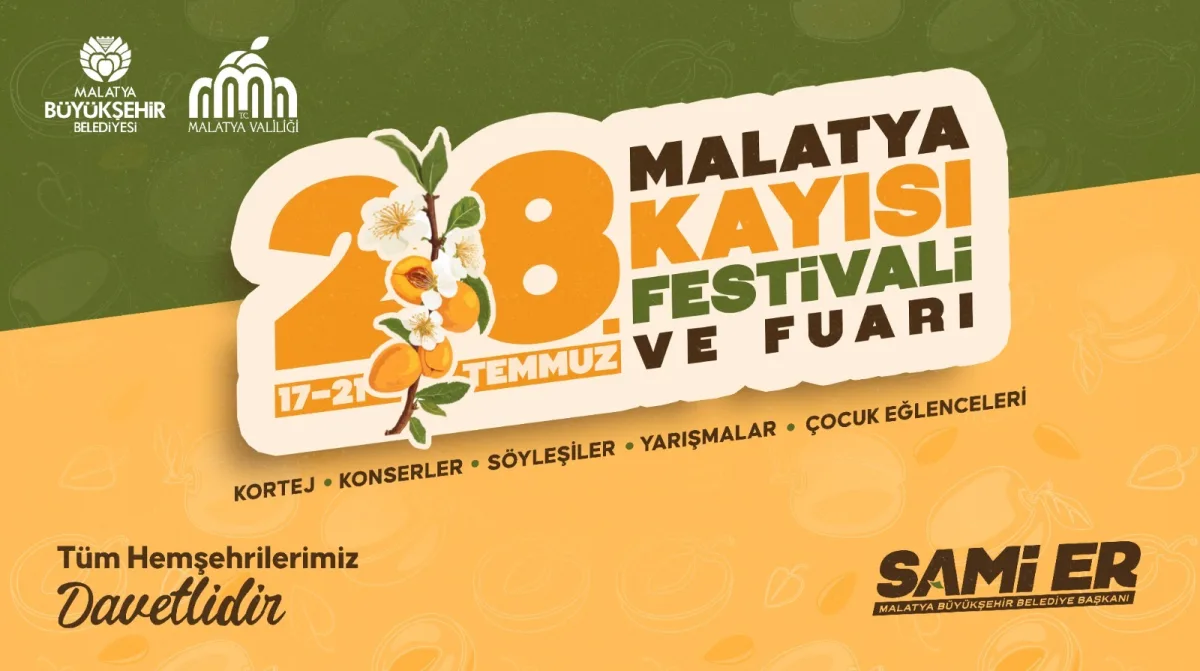 28. MALATYA KAYISI FESTİVALİ ve FUARI START ALIYOR