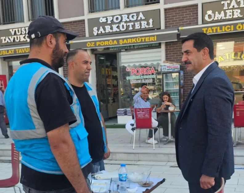 BAŞKAN TAŞKIN’DAN YENİ ÇARŞI ESNAFINA ZİYARET