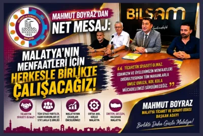 Mahmut Boyraz’dan Net Mesaj: “Malatya’nın Menfaatleri İçin Herkesle Birlikte Çalışacağız”